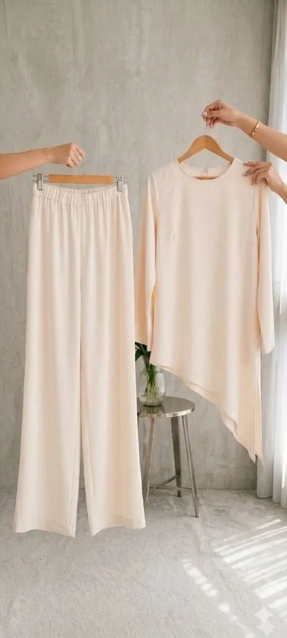 Ensemble Élégance Pure – Blanc Cassé – Image 5